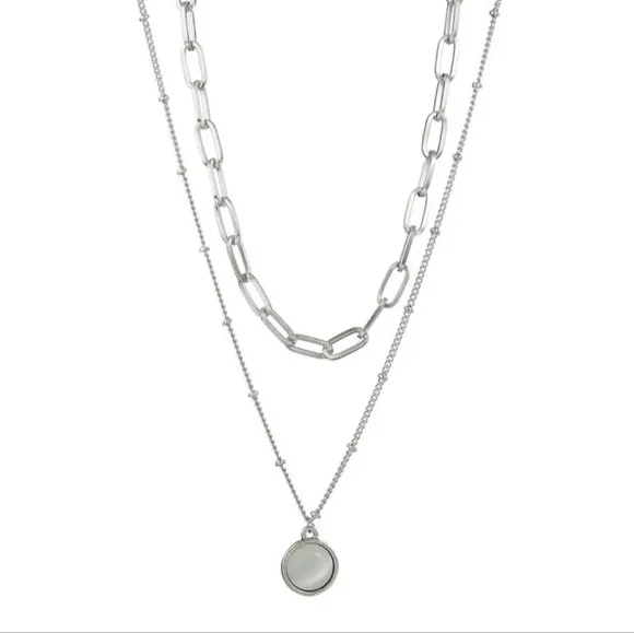 Layered Round Necklace - Picture 3 of 5